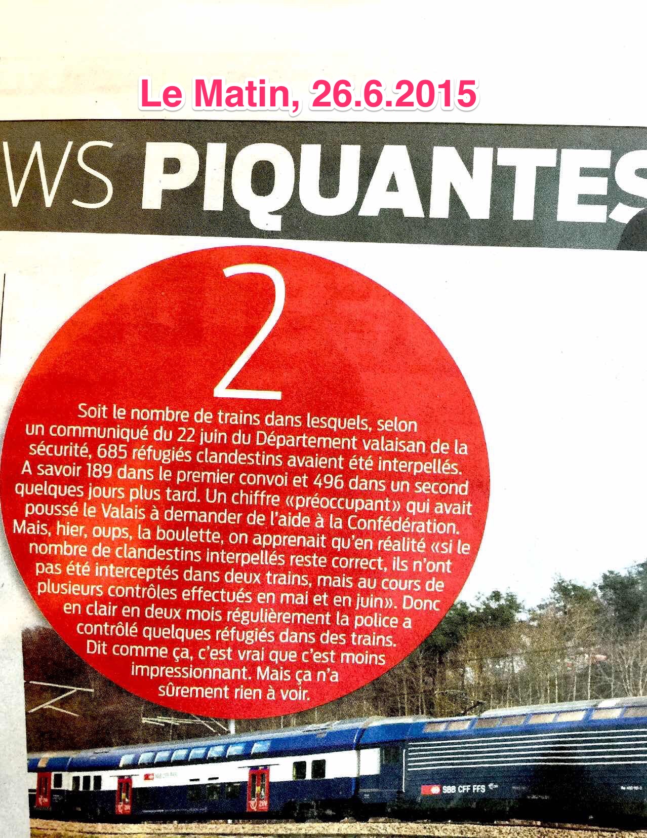 Le Matin 26 juin 2015